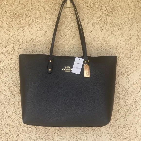 COACH Black Large Tote - Picture 1 of 4